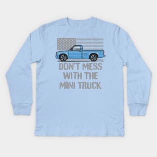 Don't Mess Blue Kids Long Sleeve T-Shirt